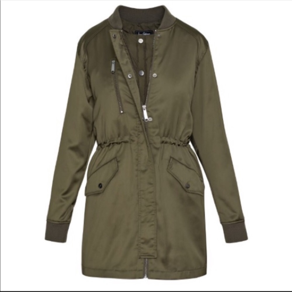 Sam Edelman elongated satin drawstring jacket - Picture 11 of 11